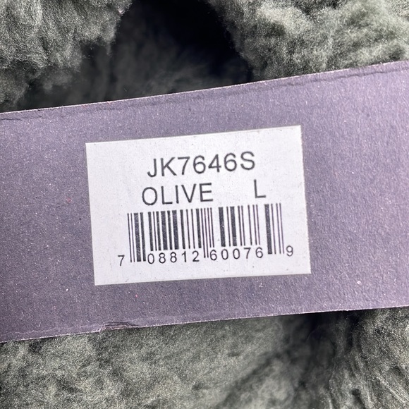 Cozy Olive Oversized Teddy Hoodie Cardigan Sherpa Jacket - Picture 12 of 13